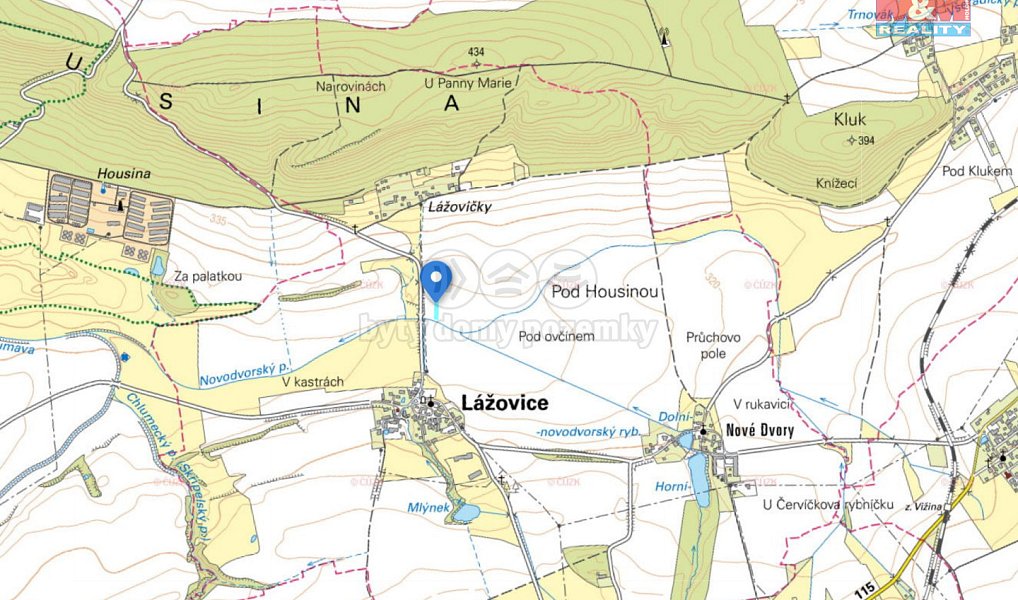 Prodej pole 8 539 m², Lážovice – náhled fotky 5