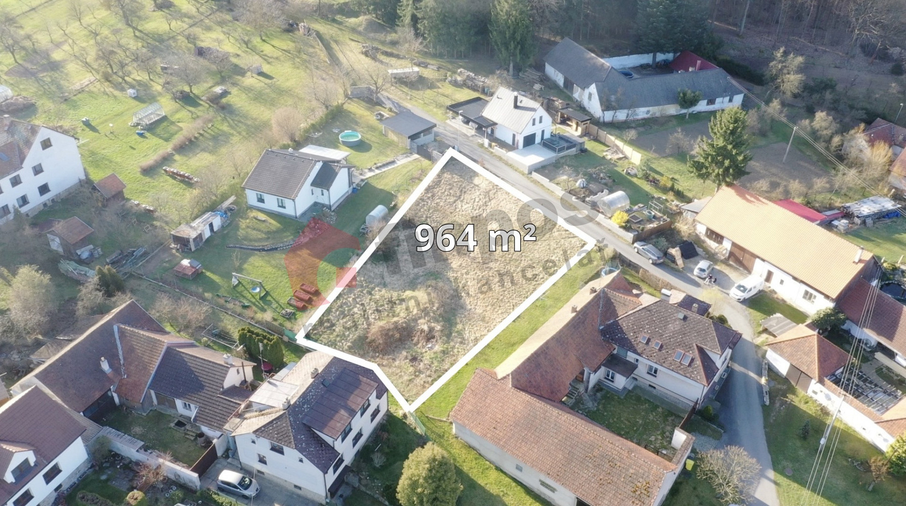 Prodej stavebního pozemku 964 m²