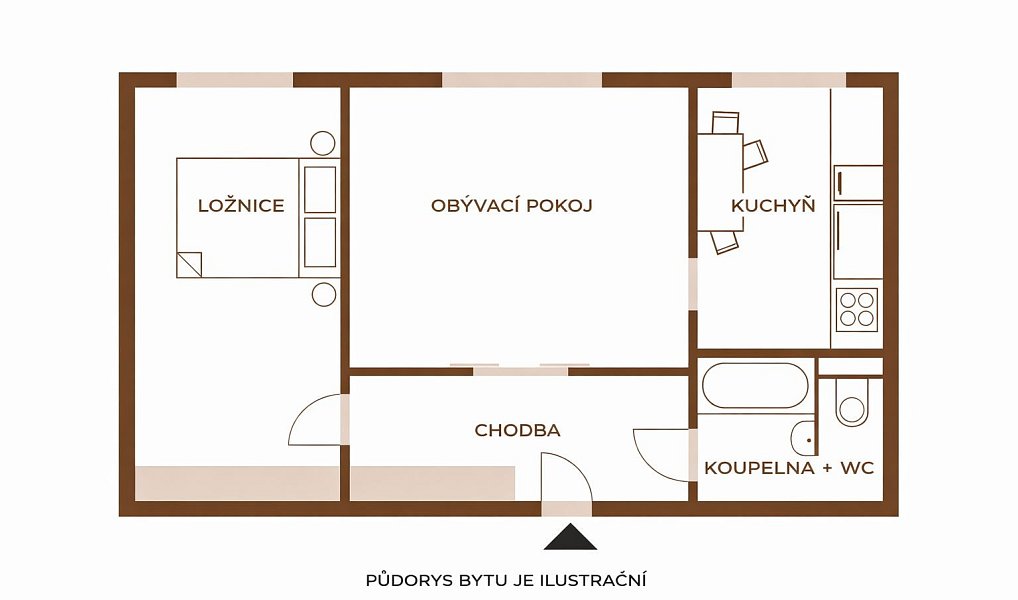 Pronájem bytu 2+1 45 m², Orlová – náhled fotky 3