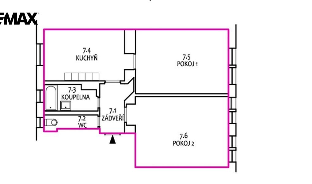 Pronájem bytu 2+1 73 m², Praha – náhled fotky 5