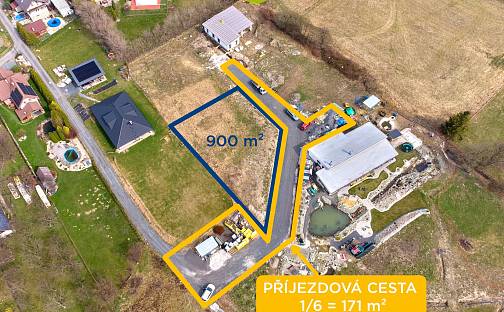 Prodej stavebního pozemku 1 071 m², Veřovice, okres Nový Jičín