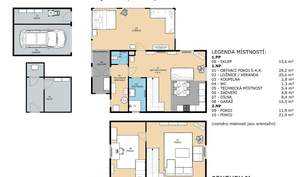 Prodej domu 139 m² s pozemkem 822 m², Dobrovice – náhled fotky 15