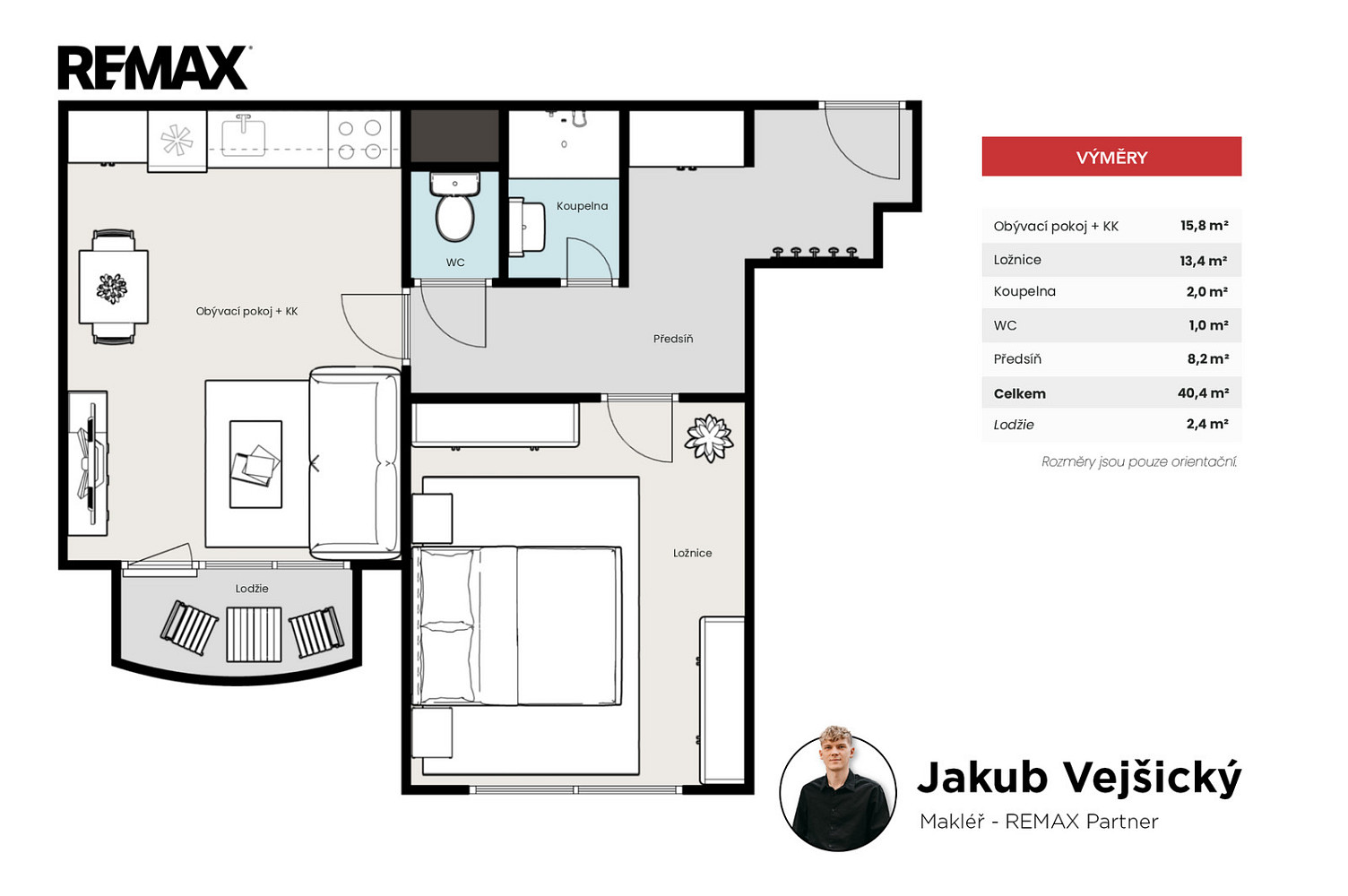 Prodej bytu 2+kk 40 m² — photo 2