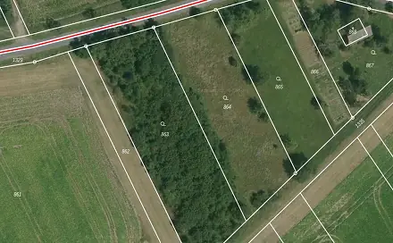 Prodej zahrady 1 655 m², Horní Nětčice, okres Přerov