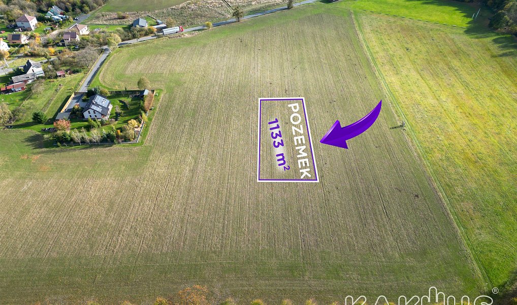 Prodej stavebního pozemku 1 133 m², Kyjovice – náhled fotky 5