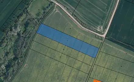 Prodej pole 580 m², Řepín, okres Mělník