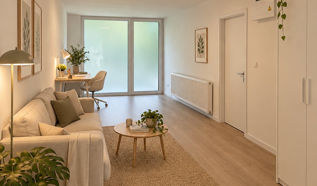 Pronájem bytu 1+kk 30 m², Pardubice – náhled fotky 3