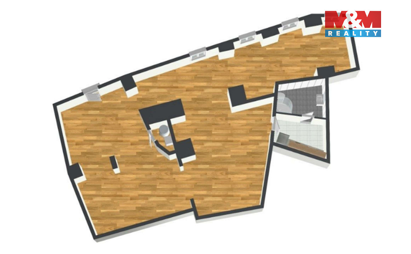 Pronájem kanceláře 115 m² — photo 3