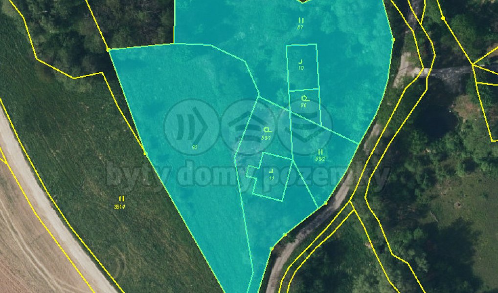 Prodej stavebního pozemku 7 089 m², Vlčice – náhled fotky 3