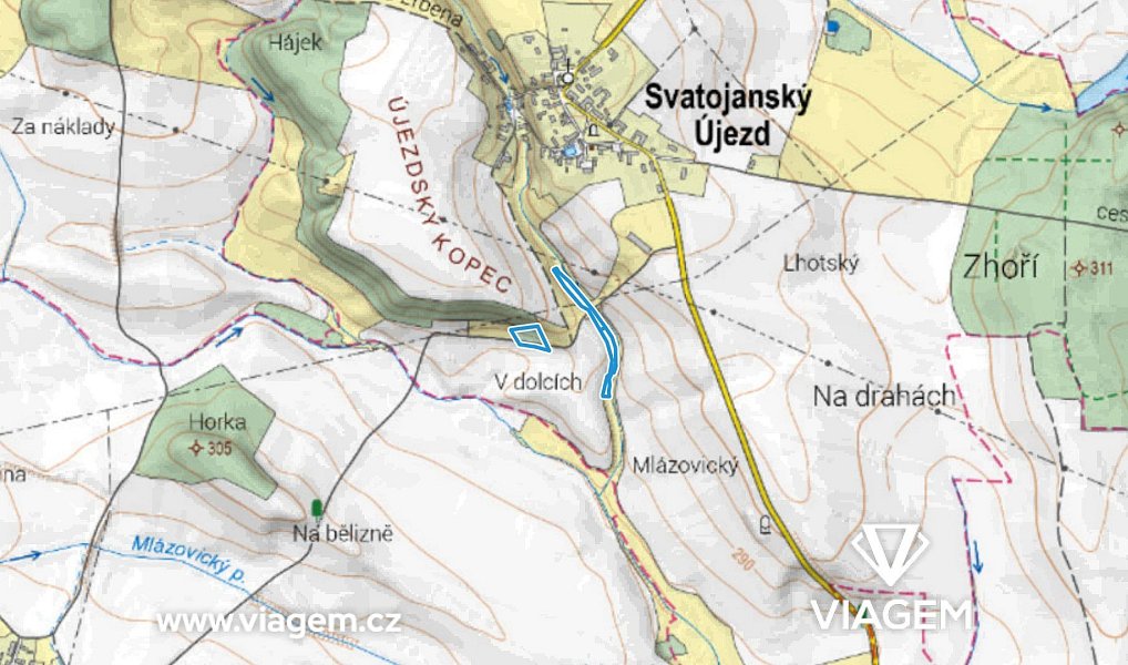 Prodej pole 558 m², Svatojanský Újezd – náhled fotky 3