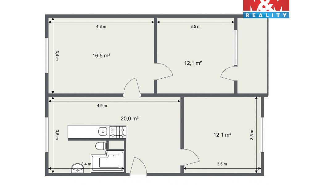 Prodej bytu 3+1 60 m², Sokolov – náhled fotky 17
