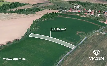 Prodej pole 2 323 m², Kelč, okres Vsetín