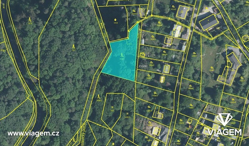 Prodej zahrady 2 386 m², Zlín – náhled fotky 3