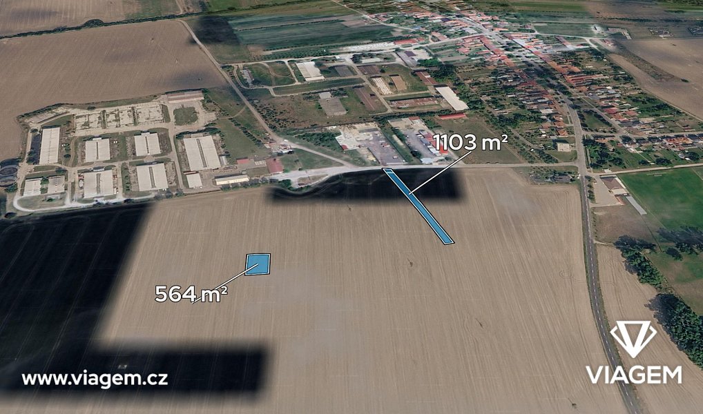 Prodej pole 555 m², Hroznová Lhota – fotka 1 z 5