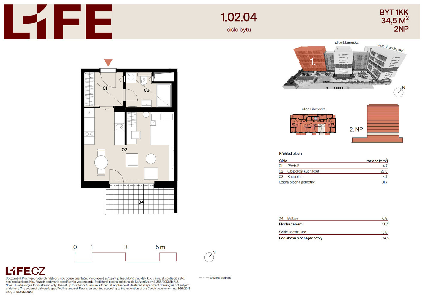 Prodej bytu 1+kk 31 m² – fotografie 4