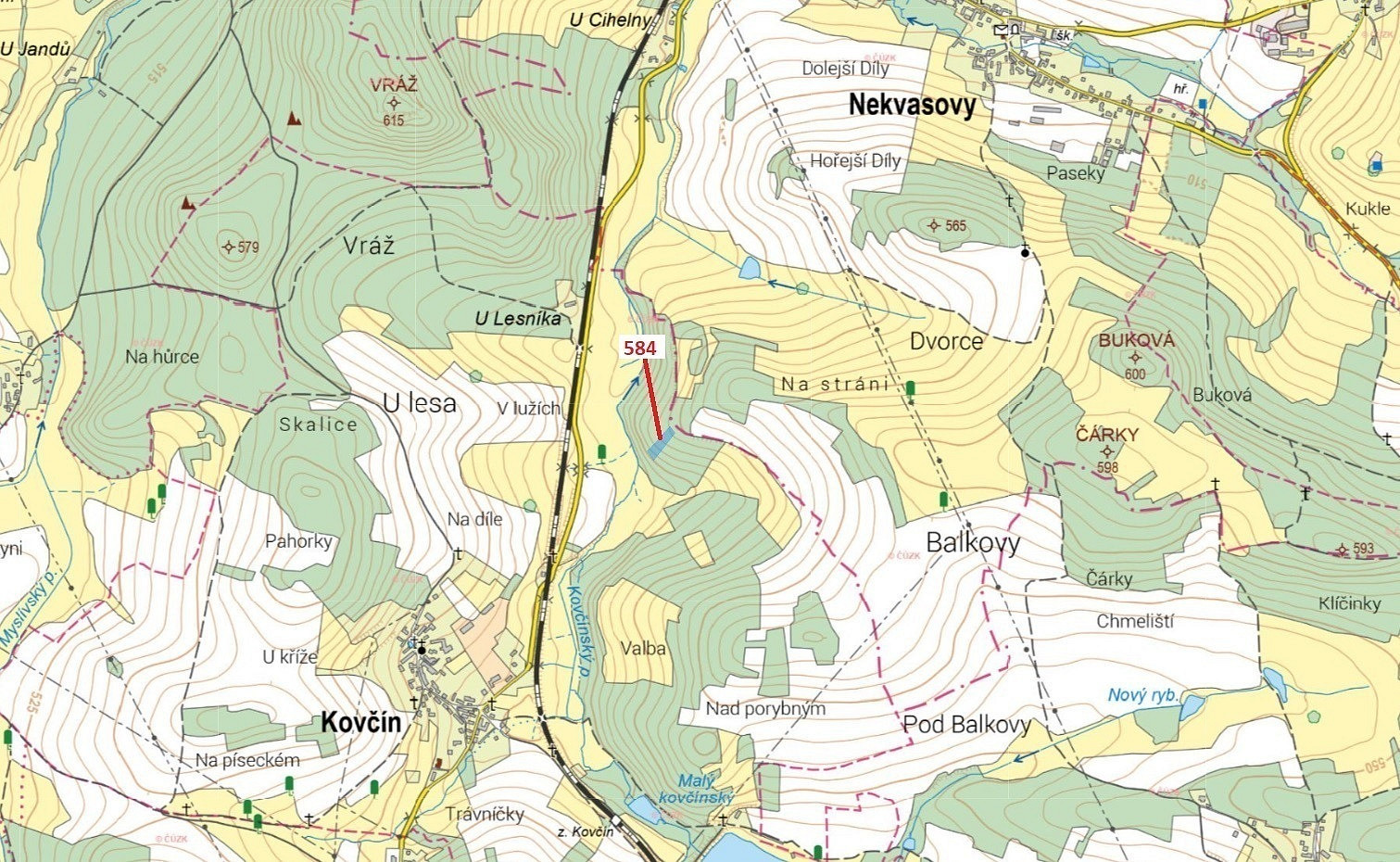 Dražba lesa 2 657 m²
