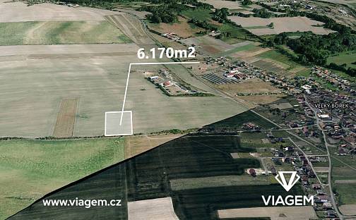 Prodej pole 1 028 m², Velký Borek, okres Mělník