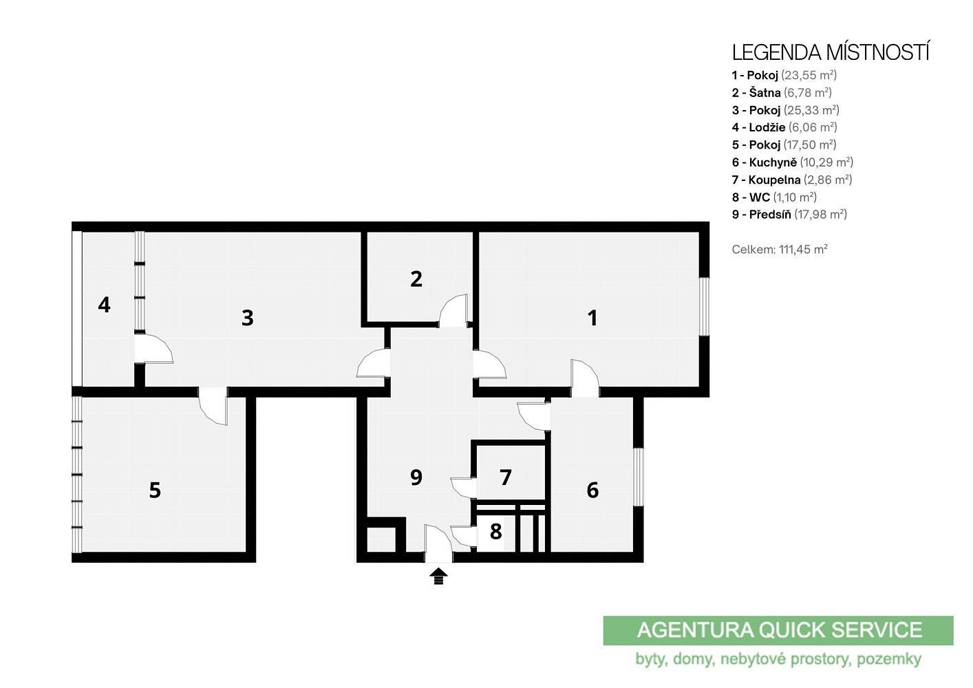 Prodej bytu 3+1 111 m² – fotografie 4
