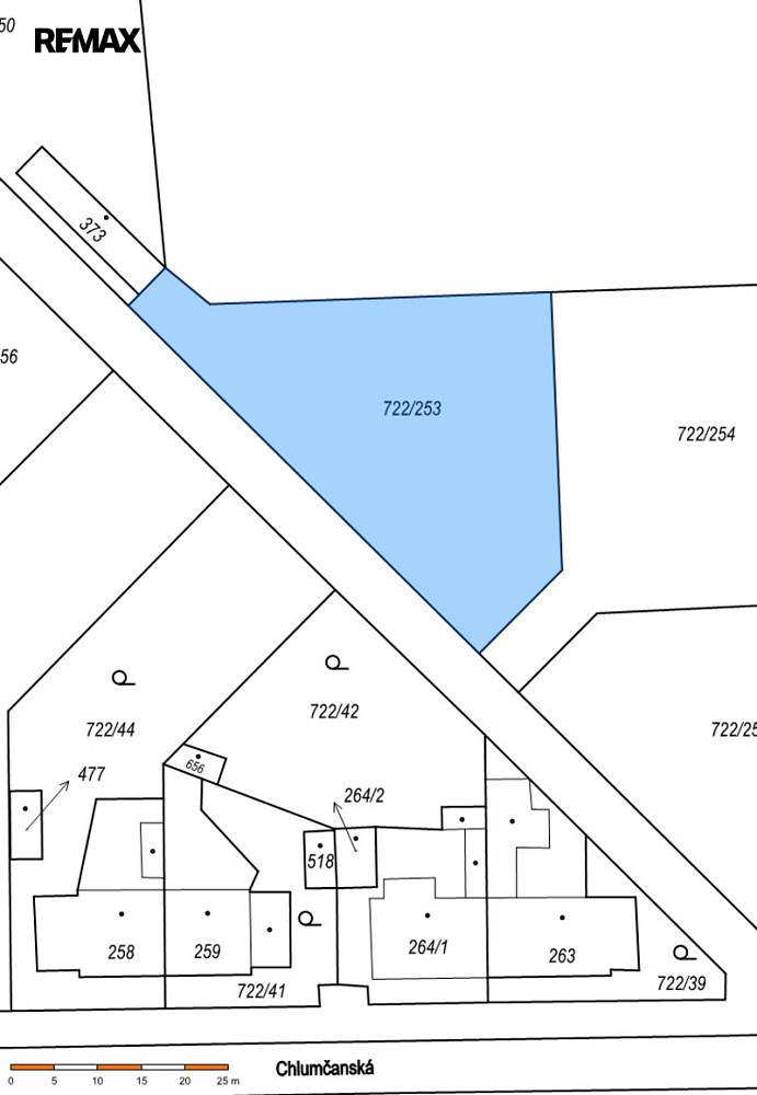 Prodej stavebního pozemku 1 172 m² – pohled 4
