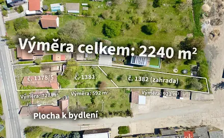 Prodej stavebního pozemku 2 219 m², Staroholická, Holice - Staré Holice, okres Pardubice