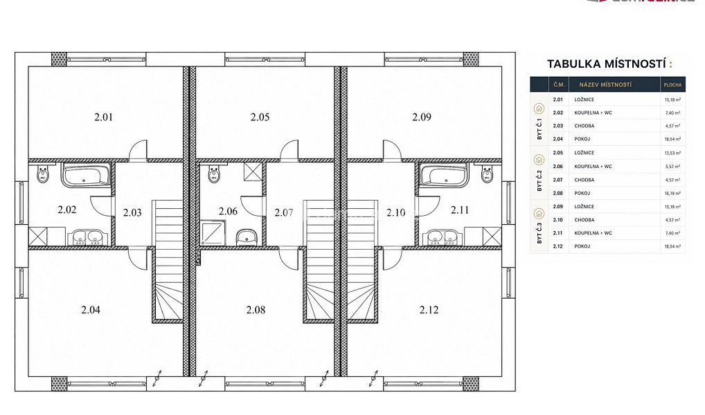 Prodej bytu 3+kk 79 m², Ostrov – náhled fotky 12