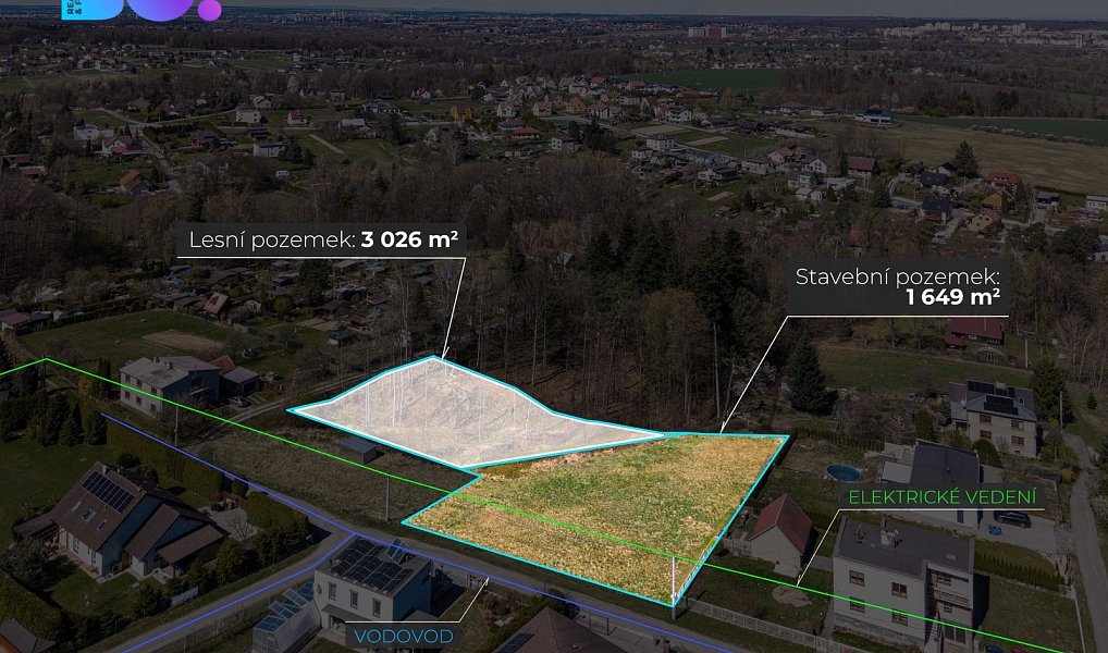 Prodej stavebního pozemku 1 649 m², Havířov – náhled fotky 3