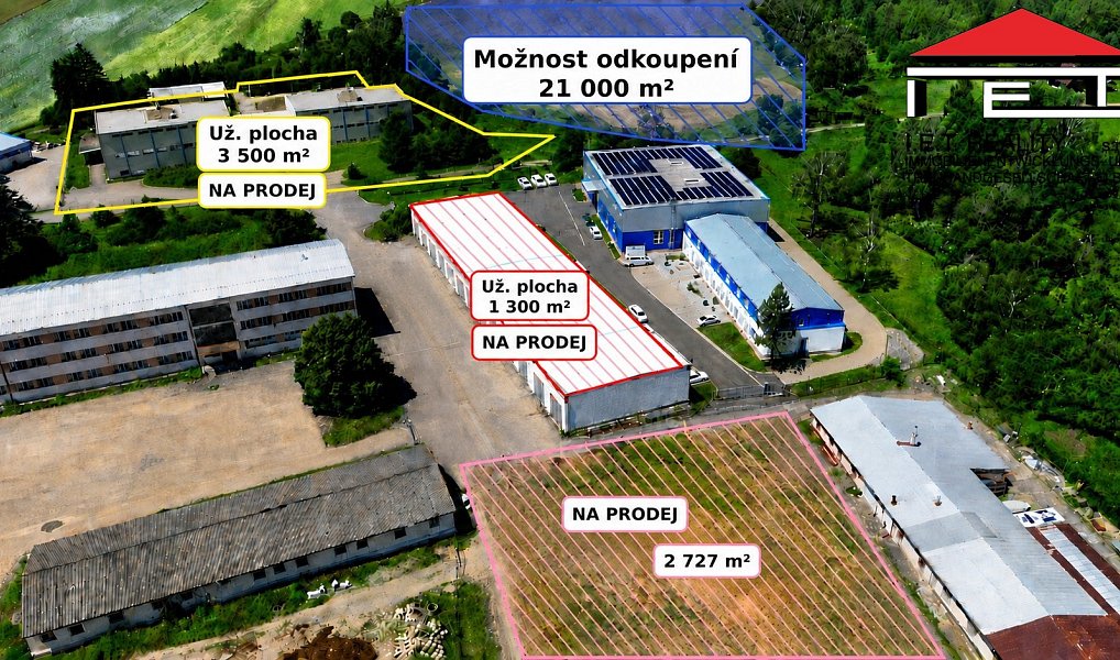 Prodej skladovacích prostor 1 300 m², Bělá pod Bezdězem – náhled fotky 3