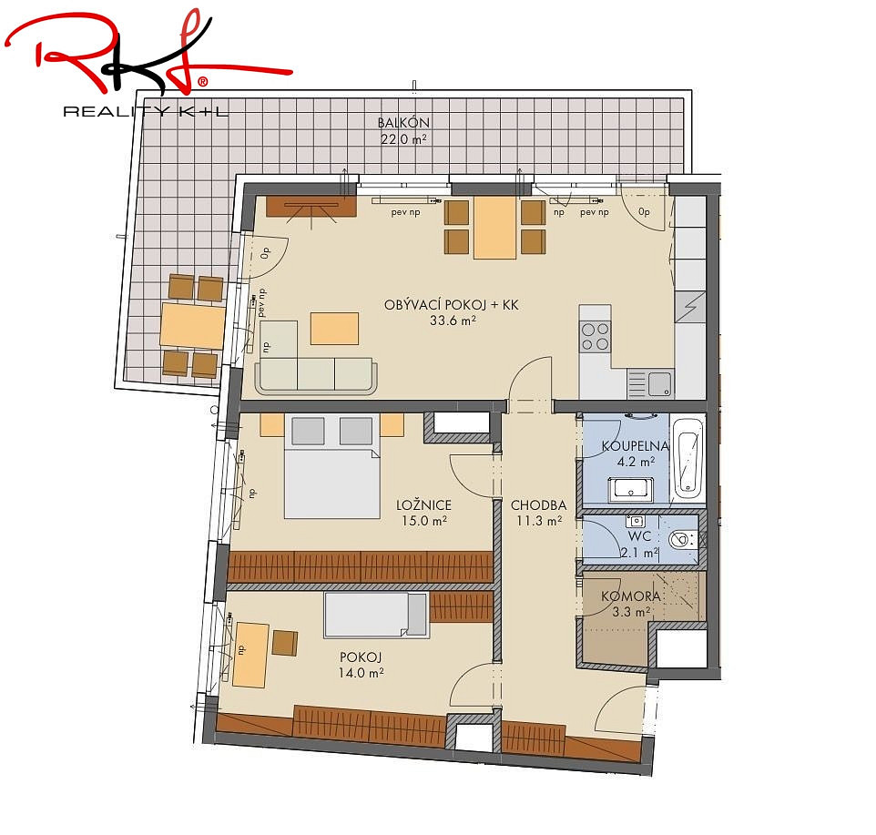Prodej bytu 3+kk 89 m² – fotografie 2