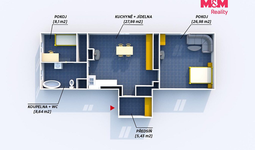 Prodej domu 80 m² s pozemkem 1 236 m², Oselce – náhled fotky 8