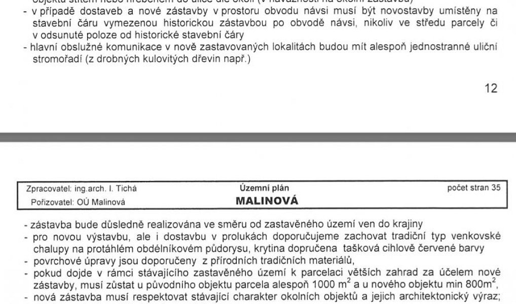 Prodej stavebního pozemku 1 588 m², Malinová – náhled fotky 19