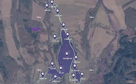 Prodej lesa 2 300 m², Lípa, okres Zlín