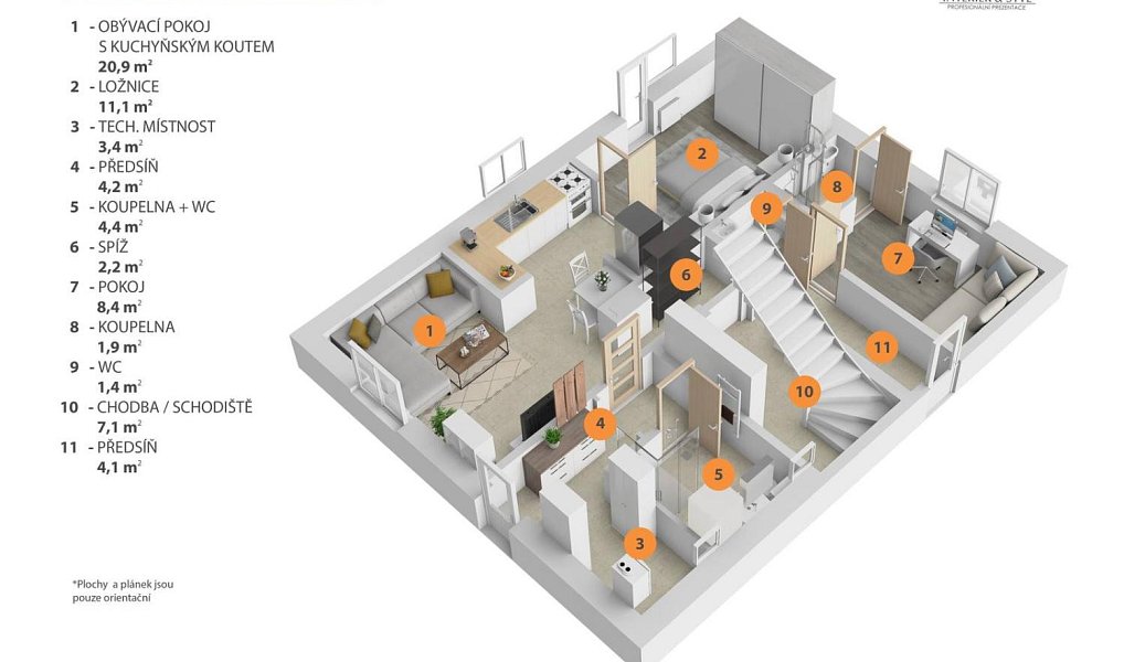 Prodej domu 180 m² s pozemkem 563 m², Mukařov – náhled fotky 28