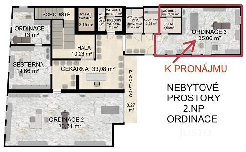 Pronájem komerčního objektu (jiného typu) 41 m², Havlíčkovo nám., Písek - Vnitřní Město