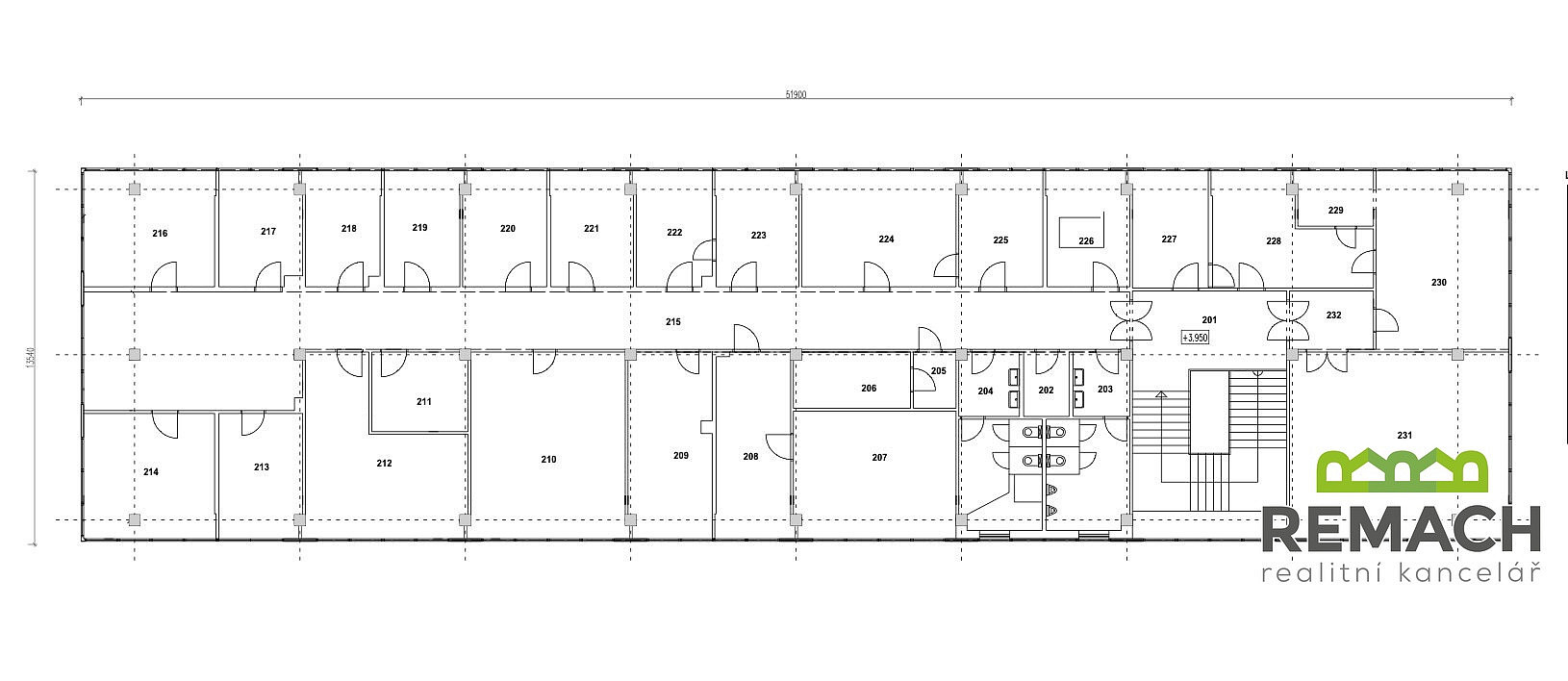Pronájem kanceláře 500 m² – fotografie 3