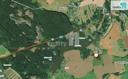 Prodej louky 728 m², Boňkov, okres Havlíčkův Brod