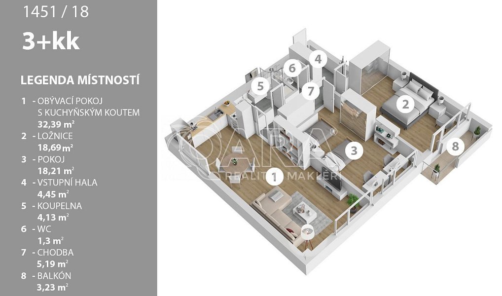 Prodej bytu 3+kk 84 m², Praha – náhled fotky 8