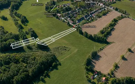 Prodej pole 10 883 m², Železnice, okres Jičín