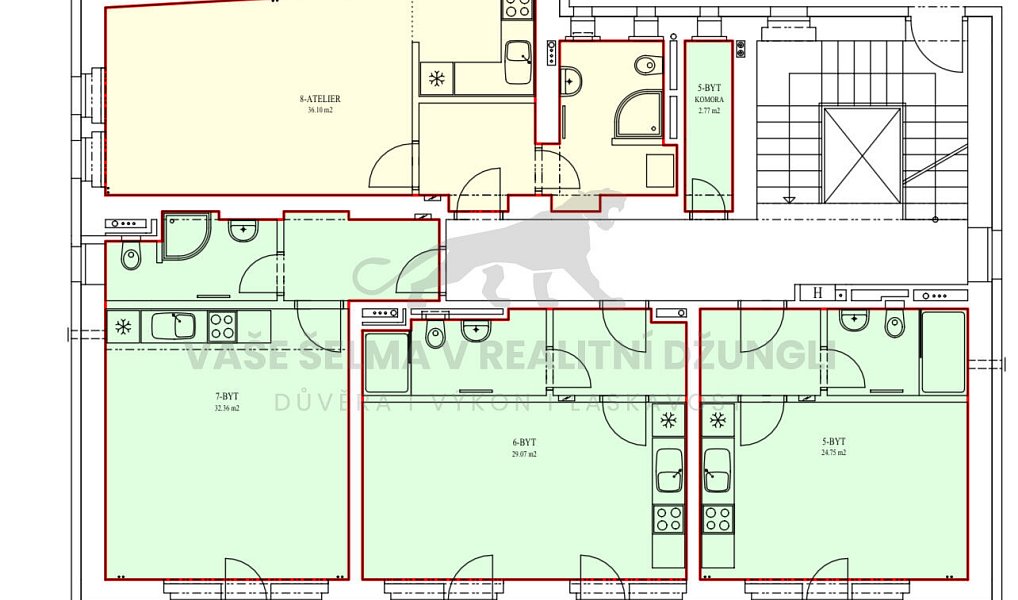 Pronájem bytu 1+kk 25 m², Jáchymov – náhled fotky 17