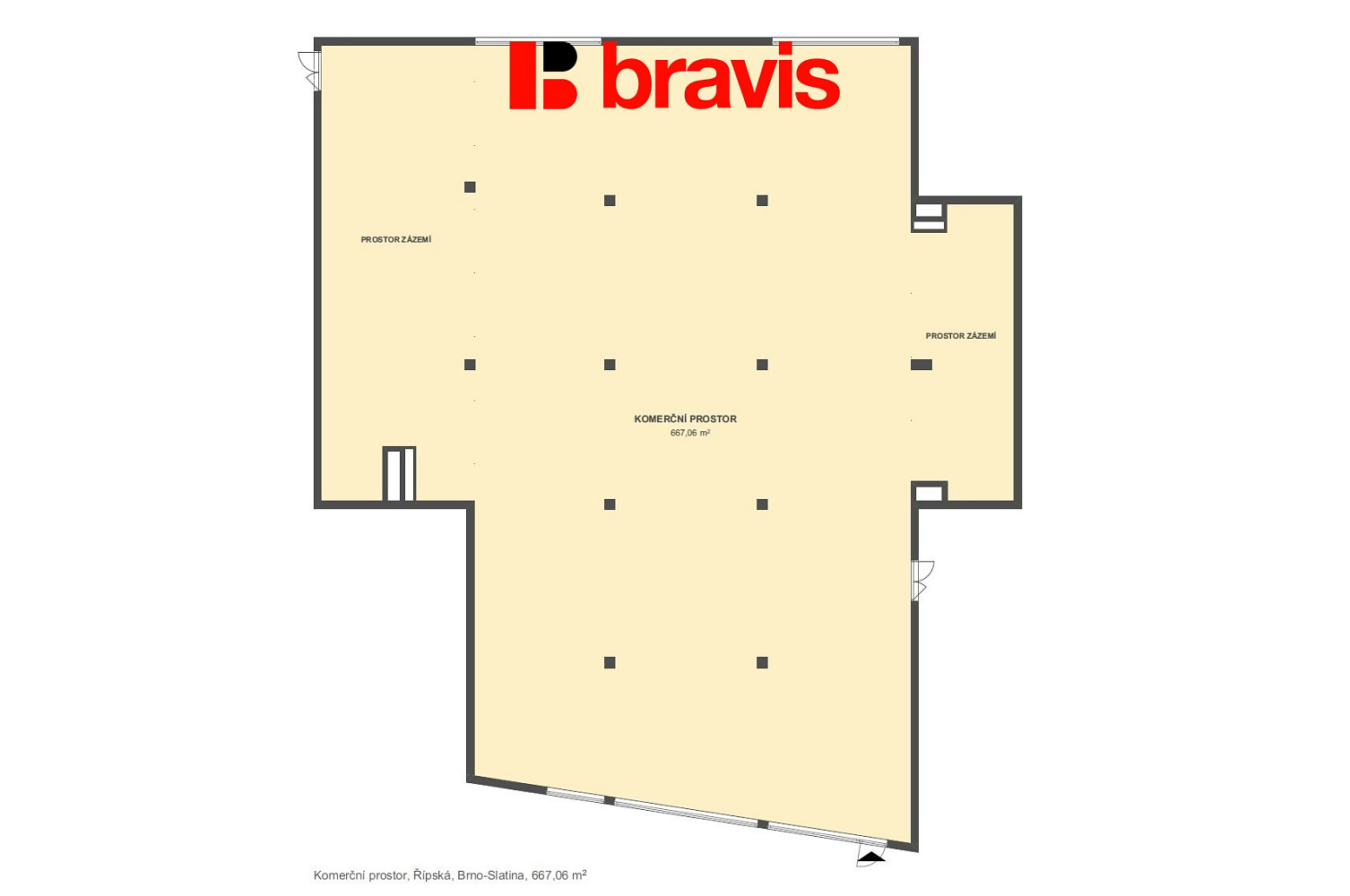 Pronájem obchodních prostor 667 m² — photo 3
