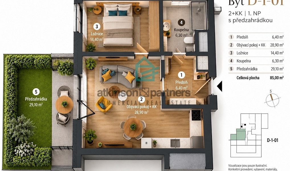 Prodej bytu 2+kk 56 m², Hluboká nad Vltavou – náhled fotky 5