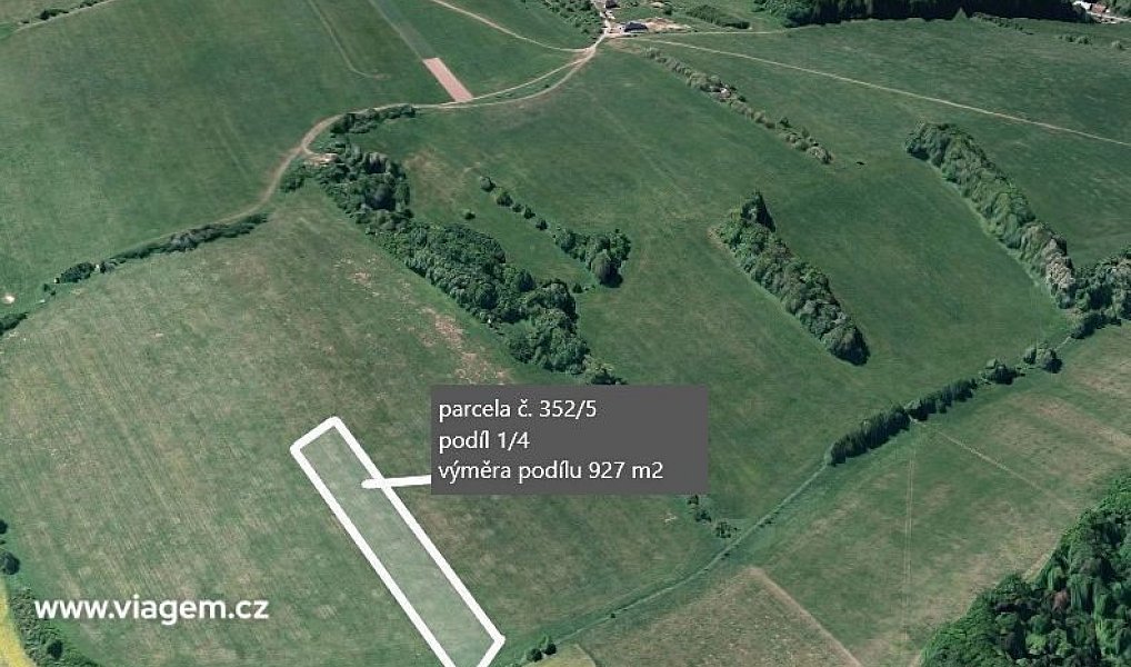Prodej pole 927 m², Podolí – náhled fotky 2