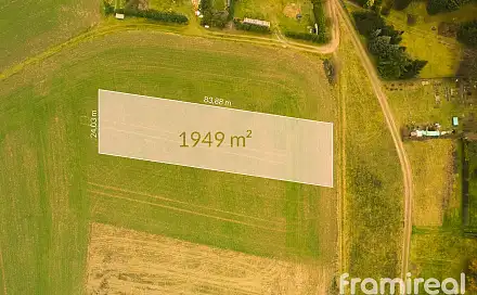 Prodej stavebního pozemku 1 949 m², Pucov, okres Třebíč