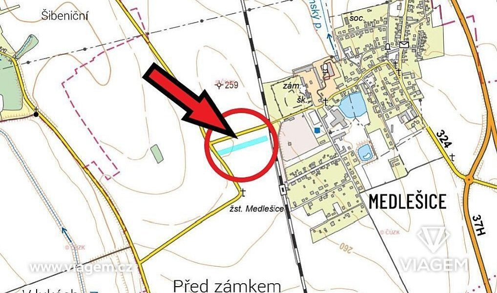 Prodej pole 306 m², Chrudim – náhled fotky 4