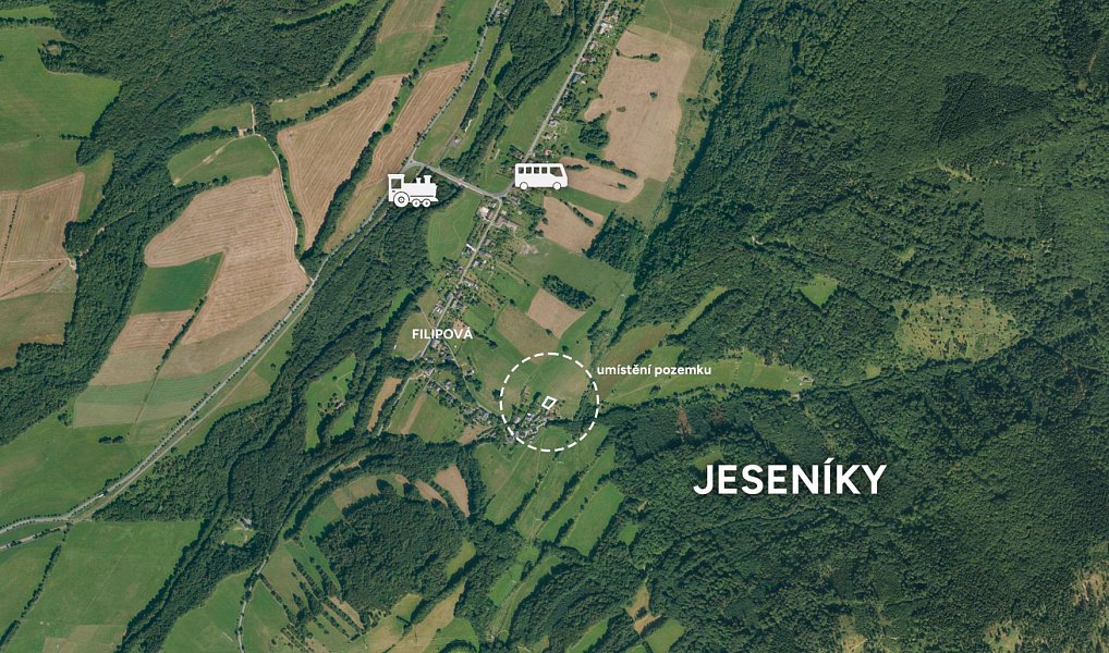 Prodej stavebního pozemku 640 m², Loučná nad Desnou – náhled fotky 2