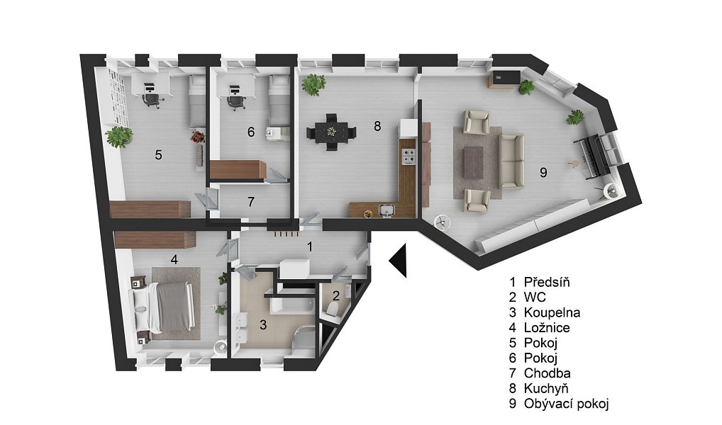 Pronájem bytu 4+1 130 m², Liberec – náhled fotky 16