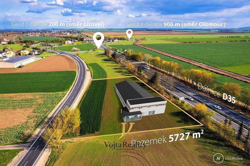 Prodej komerčního pozemku 5 727 m²