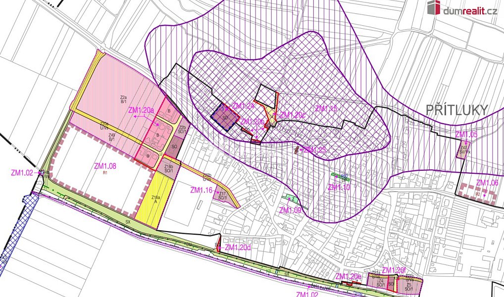 Prodej stavebního pozemku 1 269 m², Přítluky – náhled fotky 7