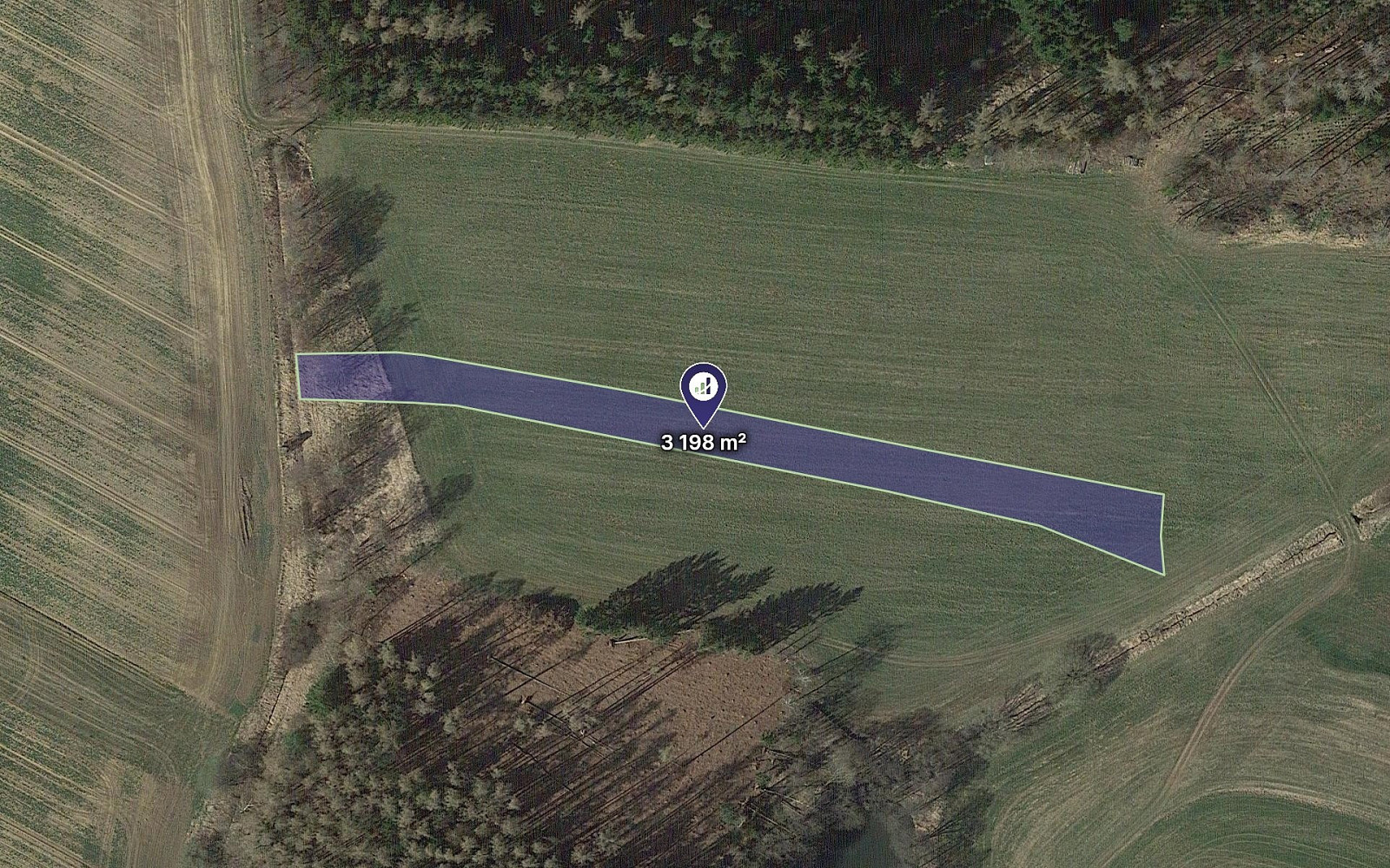 Prodej pole 1 599 m²