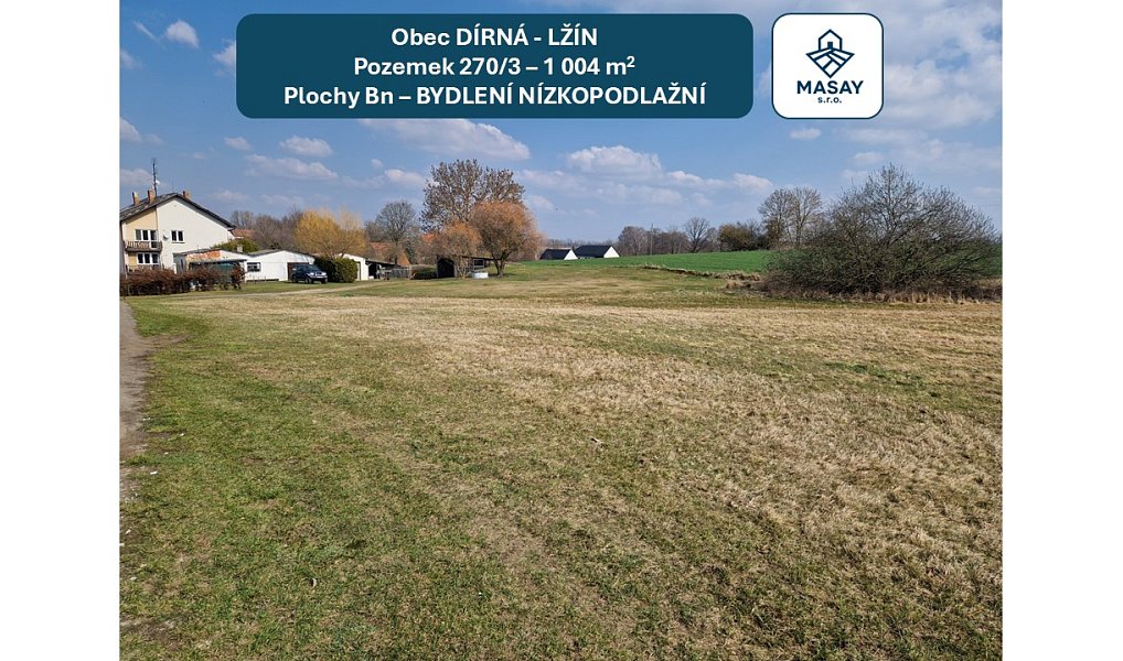 Prodej stavebního pozemku 1 004 m², Dírná – náhled fotky 12