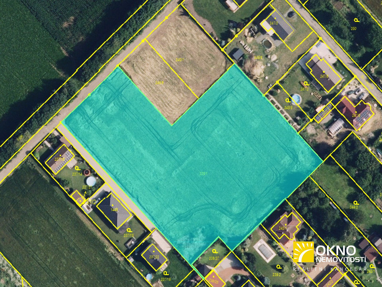 Prodej stavebního pozemku 7 309 m² – pohled 6